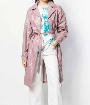  	Fate The Winx Saga Stella Pink Leather Coat