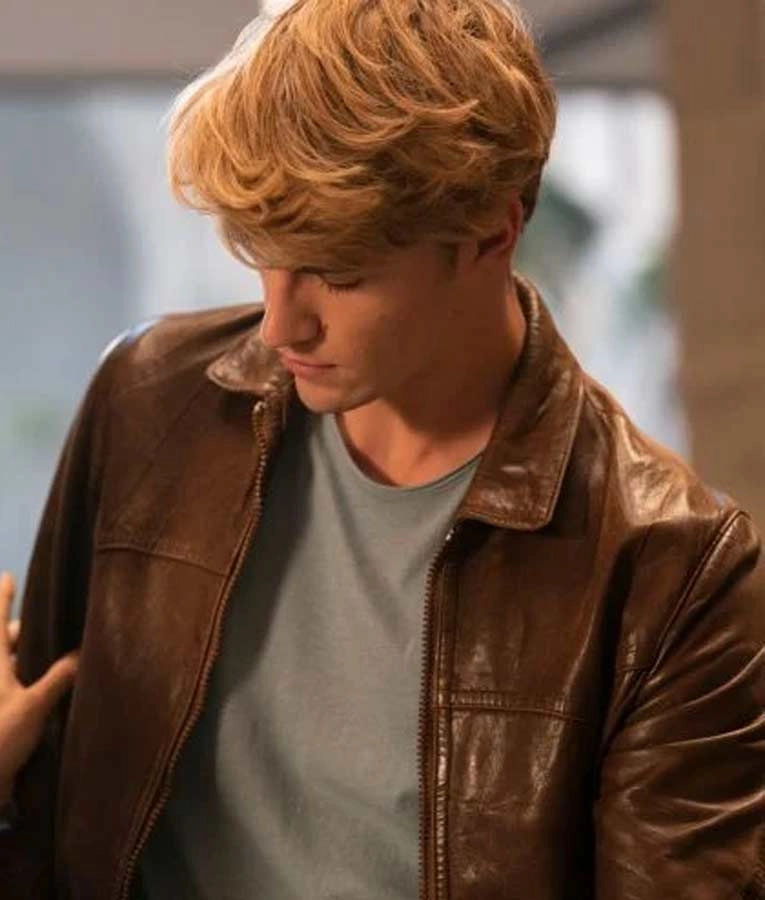 Danny Griffin Fate The Winx Saga Sky Brown Zip Up Jacket Danny Griffin Fate The Winx Saga Sky Brown Zip Up Jacket