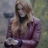  	Fate The Winx Saga Abigail Cowen Maroon Jacket