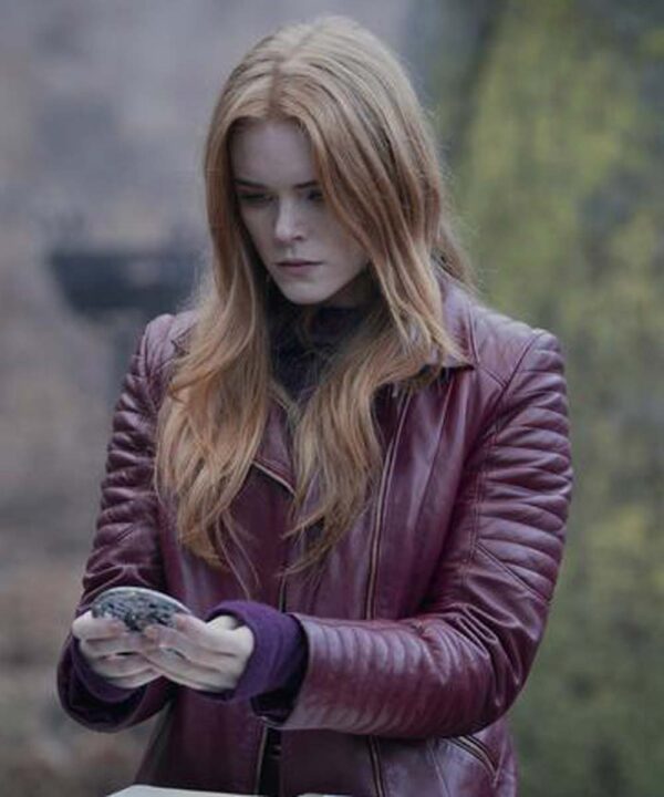 Fate The Winx Saga Abigail Cowen Maroon Jacket Fate The Winx Saga Abigail Cowen Maroon Jacket