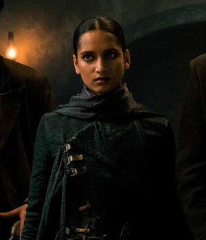  	Amita Suman Shadow And Bone Wool Blend Coat