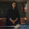  	Riverdale Veronica Lodge Black Hooded Cape Coat