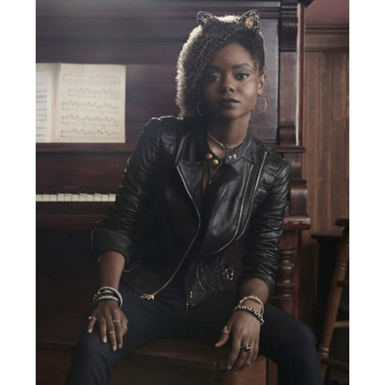 Riverdale S2 Josie Mccoy Black Biker Leather Jacket Riverdale S2 Josie Mccoy Black Biker Leather Jacket