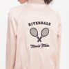  	Women Riverdale Tennis Team Pink Bomber Jacket