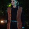  	Lili Reinhart Riverdale S04 Brown Suede Leather Vest