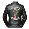  	Riverdale Toledo Serpents Biker Black Leather Jacket
