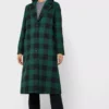  	Riverdale S5 Betty Cooper Green Wool Plaid Trench Coat