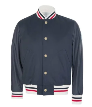  	Charles Melton Riverdale S05 Blue Bomber Jacket