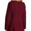Camila Mendes Riverdale Maroon Shearling Fur Coat Camila Mendes Riverdale Maroon Shearling Fur Coat