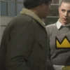  	Riverdale Cole Sprouse Fur Collar Grey Jacket