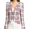  	Riverdale S05 Toni Topaz Pink Checked Plaid Blazer