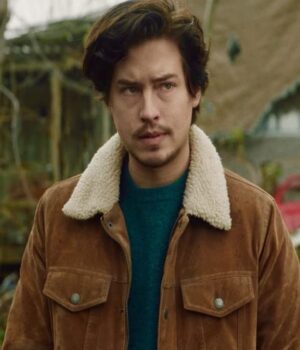  	Riverdale S05 Jughead Jones Brown Shearling Fur Suede Jacket