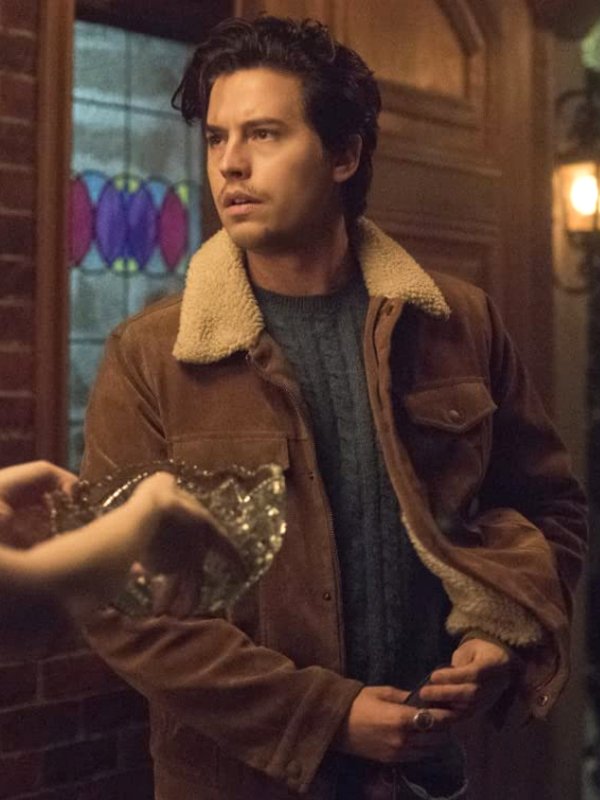 Riverdale S05 Jughead Jones Brown Shearling Fur Suede Jacket Riverdale S05 Jughead Jones Brown Shearling Fur Suede Jacket