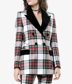 	Riverdale S5 Cheryl Blossom Plaid Blazer