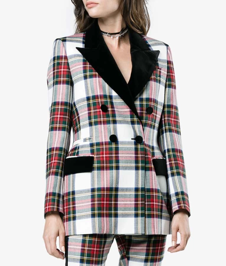 Riverdale S5 Cheryl Blossom Plaid Blazer Riverdale S5 Cheryl Blossom Plaid Blazer