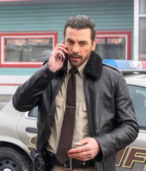  	Riverdale S03 FP Jones Black Fur Collar Leather Jacket