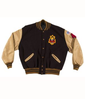  	Riverdale Archie Andrews Brown Varsity Letterman Bomber Jacket