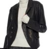  	Madchen Amick Riverdale Alice Cooper Leather Black Blazer