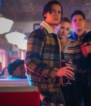  	Riverdale Jughead Jones Yellow Wool Plaid Jacket