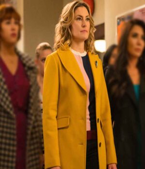  	Riverdale Alice Cooper Yellow Long Trench Coat