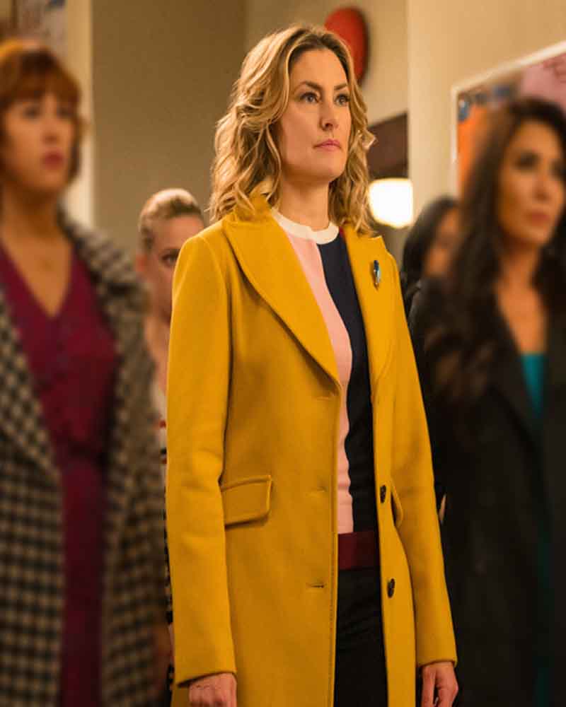 Riverdale Alice Cooper Yellow Long Trench Coat Riverdale Alice Cooper Yellow Long Trench Coat
