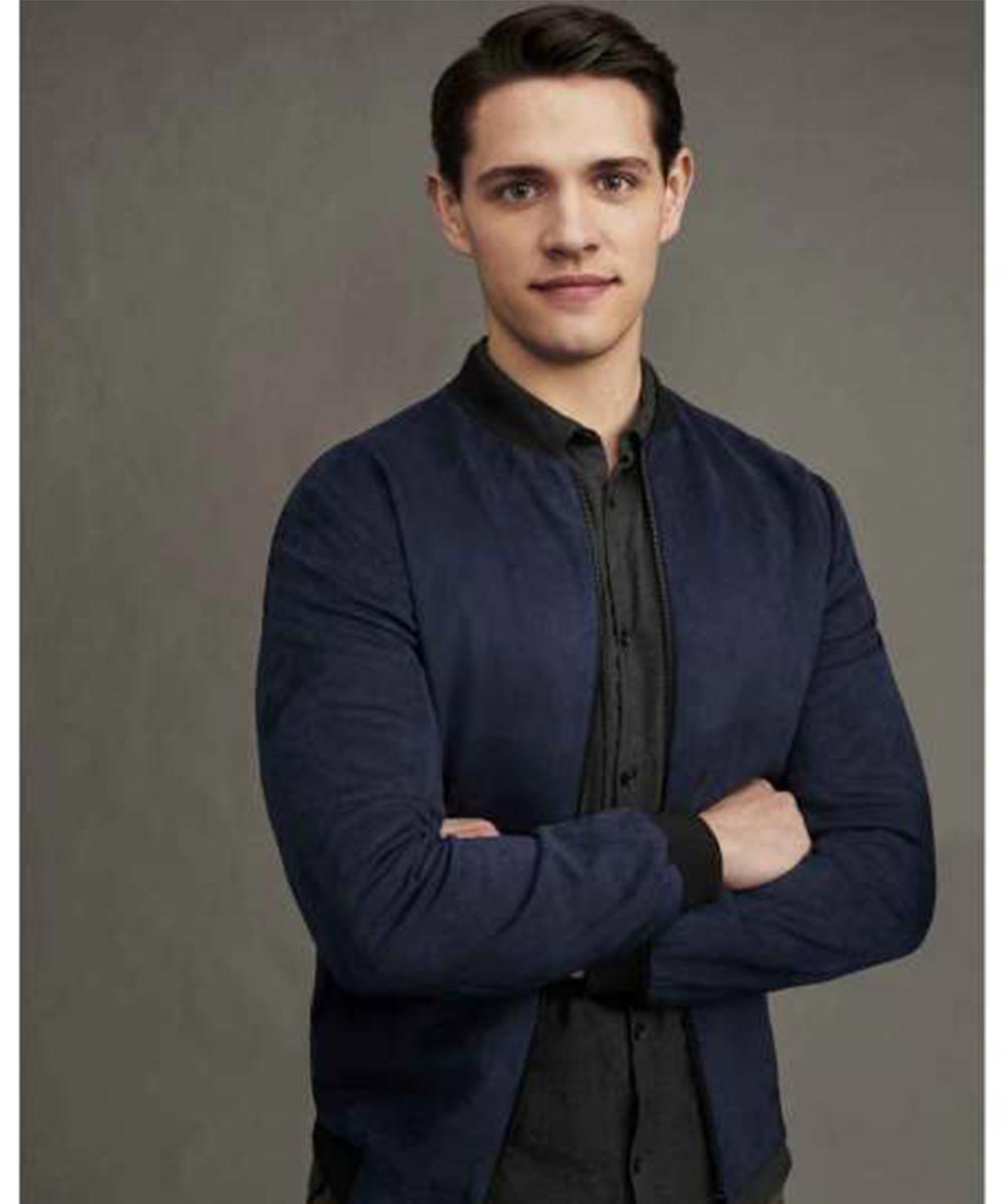 Riverdale S02 Kevin Keller Blue Bomber Jacket Riverdale S02 Kevin Keller Blue Bomber Jacket