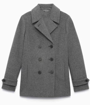  	Riverdale S02 Betty Cooper Grey Double Breasted Wool Coat