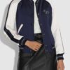  	Lili Reinhart Riverdale S04 Blue and White Bomber Jacket