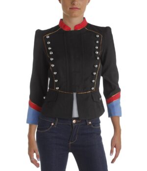  	Hayley Law Riverdale Valerie Wool Black Jacket