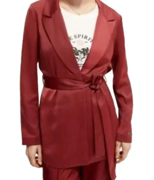  	Bel-Air Vivian Banks Red Robe Blazer Coat