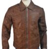  	John Wick Movie Brown Leather Jacket