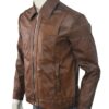  	John Wick Movie Brown Leather Jacket