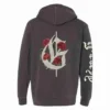  	G-Eazy Floral Red Rose G Letter Hoodie