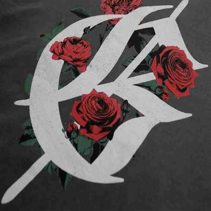 G-Eazy Floral Red Rose G Letter Hoodie G-Eazy Floral Red Rose G Letter Hoodie