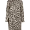  	G-Eazy Leopard Print Long Faux Fur Coat