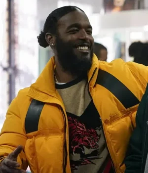  	The Chi Luke James S05 Yellow Puffer Jacket
