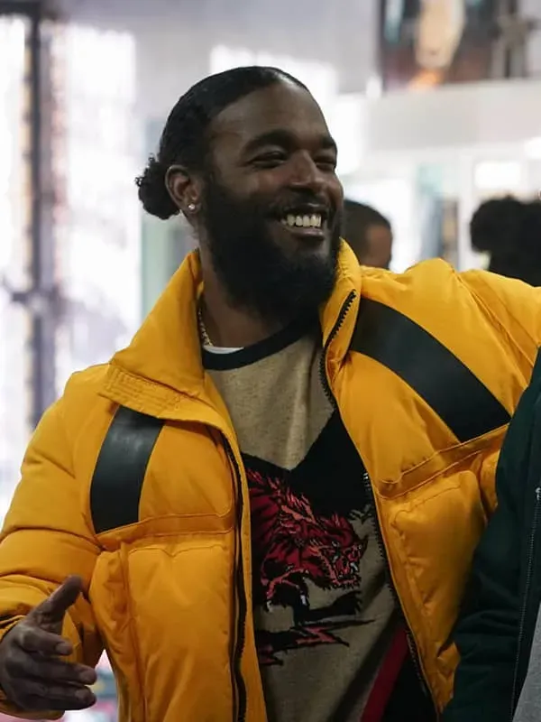 The Chi Luke James S05 Yellow Puffer Jacket The Chi Luke James S05 Yellow Puffer Jacket