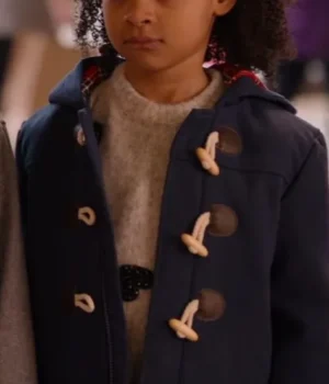  	Happiest Season Matilda Navy Blue Hooded Coat