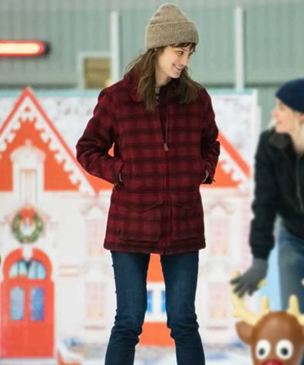 Harper Happiest Season Red Plaid Coat Harper Happiest Season Red Plaid Coat