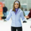  	Sloane Happiest Season Baby Blue Hooded Jacket