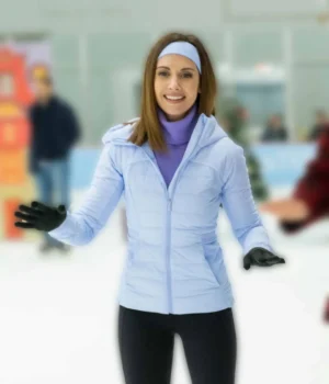  	Sloane Happiest Season Baby Blue Hooded Jacket