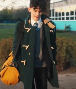  	Heartstopper Charlie Spring Green Duffle Coat