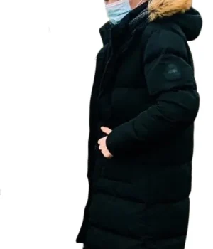  	Heartstopper Charlie Spring Black Parka Coat