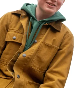  	Heartstopper Nick Nelson Brown Cotton Jacket