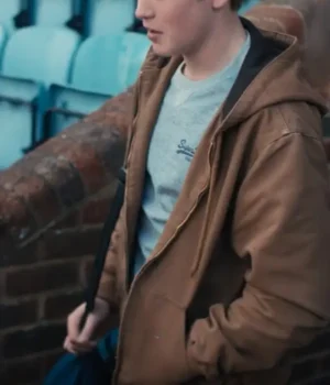  	Heartstopper S01 Nick Nelson Brown Hooded Jacket