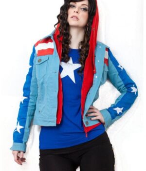  	Young Avengers America Chavez Denim Jacket