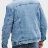  	Black Panther Erik Killmonger Blue Denim Trucker Jacket