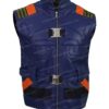  	Black Panther Erik Killmonger Leather Costume Vest