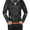  	Chadwick Boseman Costume Leather Jacket Black Panther
