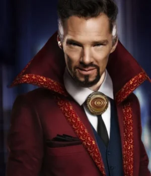  	Doctor Strange Benedict Cumberbatch Long Red Coat